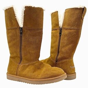 Bearpaw Women's Tan Suede Boots winter women’s size 11